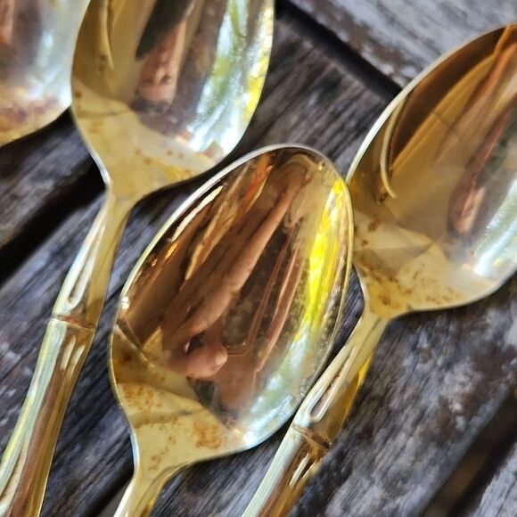 Bamboo Gold Stainless Japan Spoons set of 9 - Picture 4 of 12